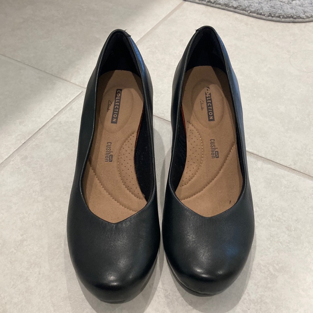 Clarks Collection 2” wedge dress shoes